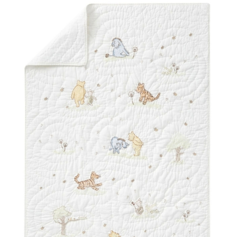 New TWIN Classic Pooh Bear Hand-made 100% Cotton baby blanket throw Quilt